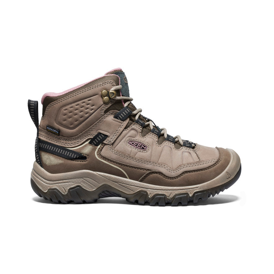 Women's Targhee IV Wide Waterproof Hiking Boot Brindle/Nostalgia Rose