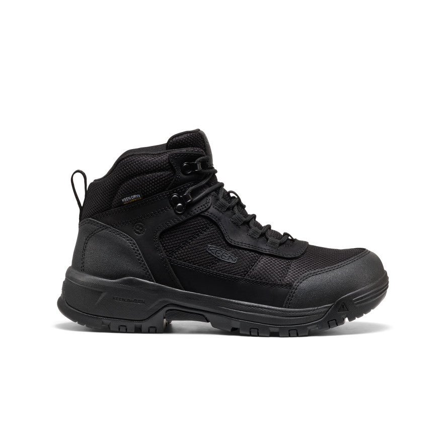 Men's Skokie Waterproof Work Boot (Soft Toe) Black/Black