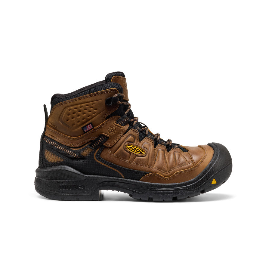 Men's Targhee IV Waterproof Work Boot (Soft Toe) Belgian/Black