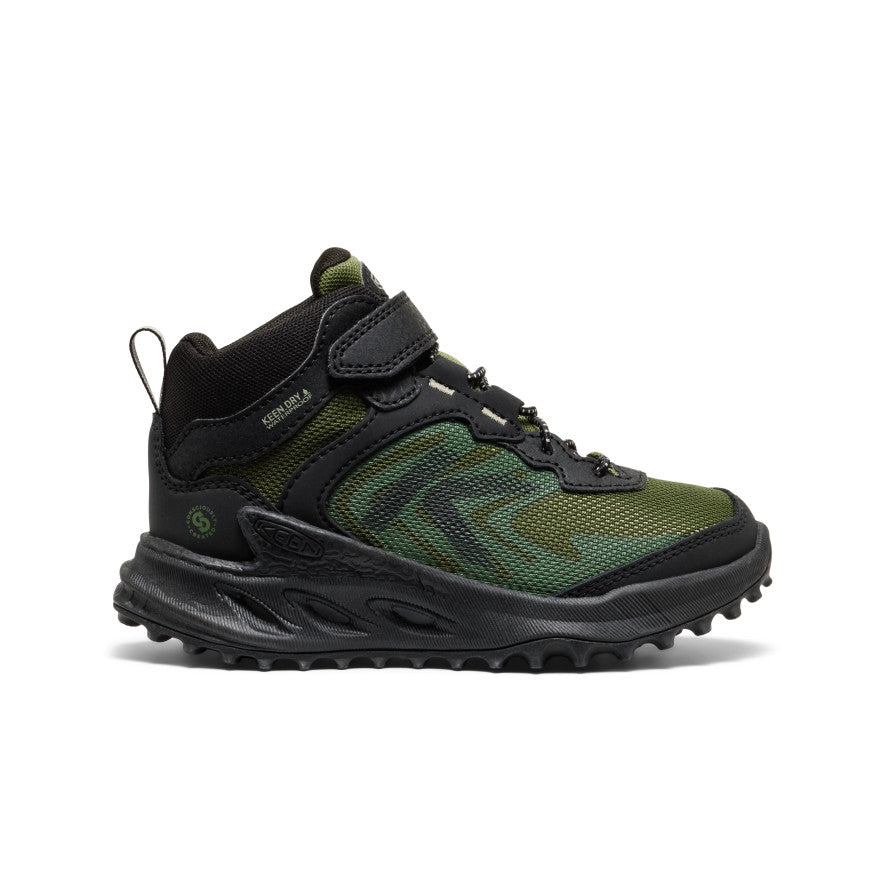 Little Kids' Zionic Waterproof Hiker Black/Bronze Green
