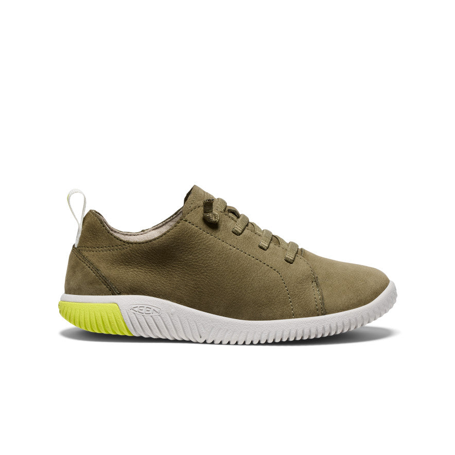 Big Kids' KNX Leather Sneaker Martini Olive/Evening Primrose