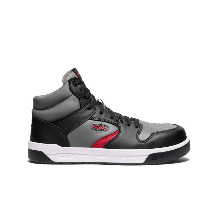 Men's Overton Mid Work Shoe (Carbon Toe) Steel Grey/Black