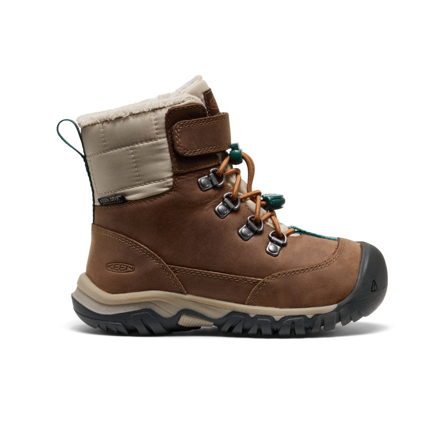 Little Kids' Kanibou Waterproof Winter Boot Dark Earth/Roasted Pecan