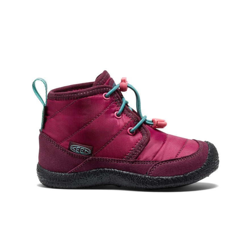 Little Kids' Howser II Waterproof Chukka Beaujolais/Pool Blue