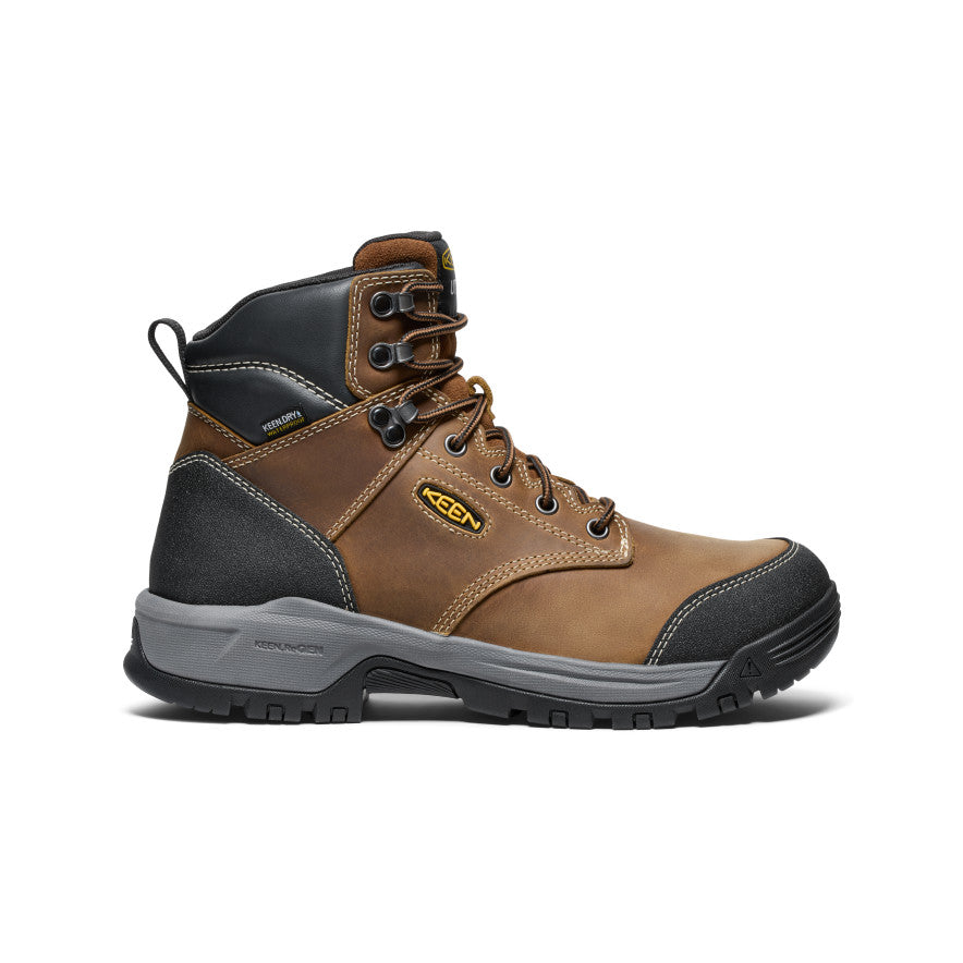 Men's Evanston 6" Waterproof Boot (Soft Toe) Bison/Black