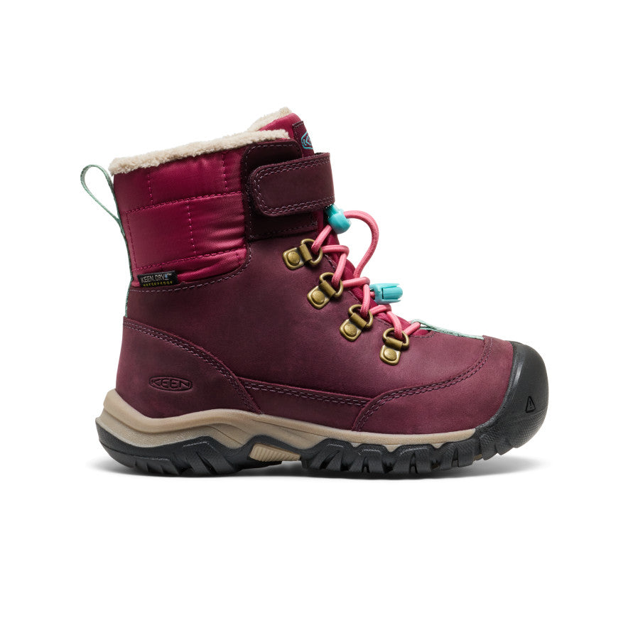 Little Kids' Kanibou Waterproof Winter Boot Fig/Pink Lemonade
