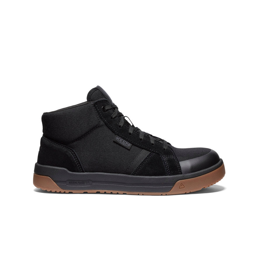Men's Kenton Mid Work Shoe (Carbon Toe) Black/Gum