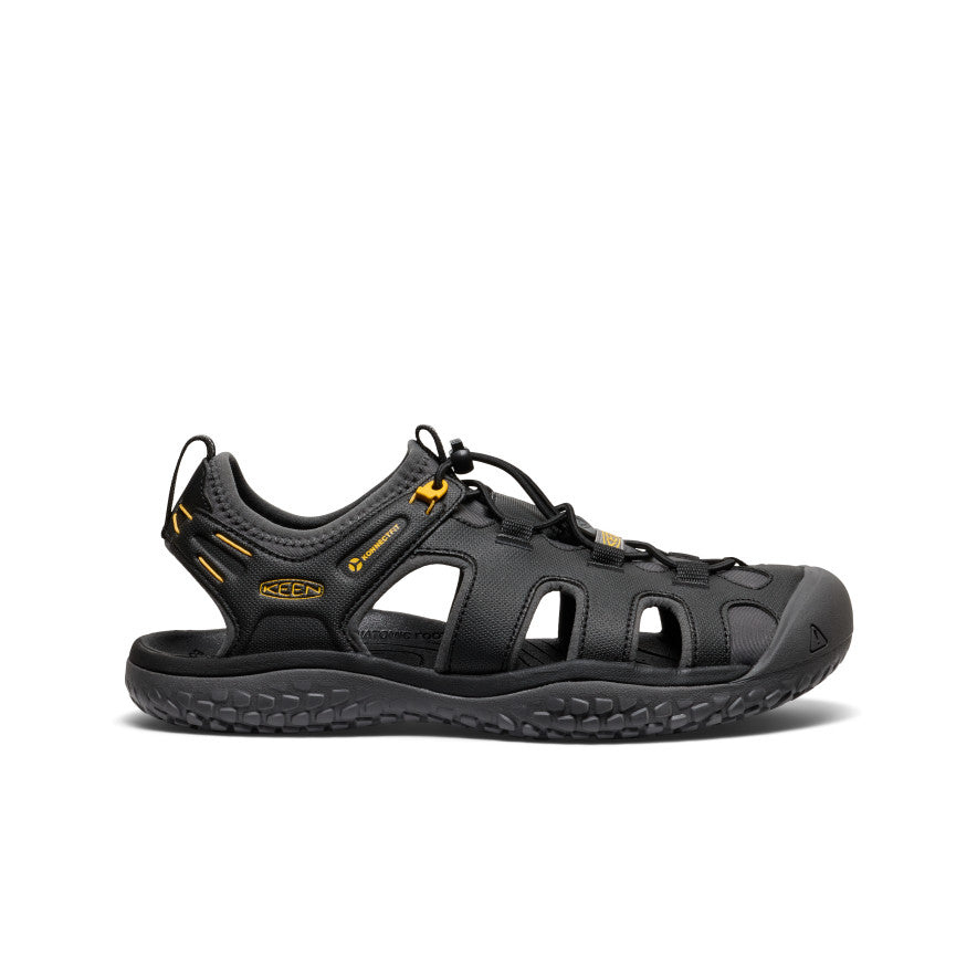 Men's SOLR Sandal Black/Gold