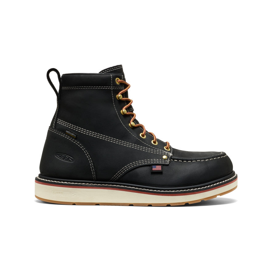 Men's Liberty 6" Waterproof Boot (Carbon Toe) Black/Gum