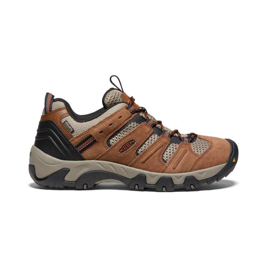 Men's Headout Waterproof Hiking Shoe Bison/Fossil Orange