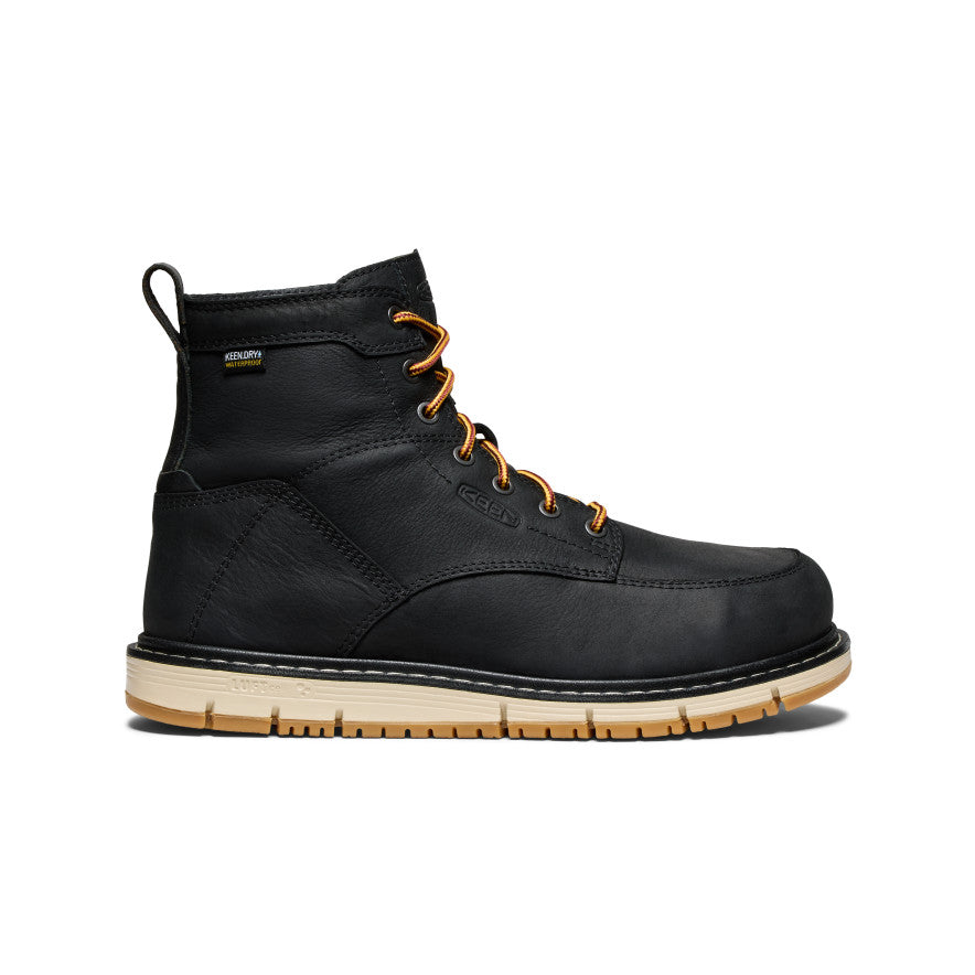 Men's San Jose 6" Waterproof Boot (Aluminum Toe) Black/Gum