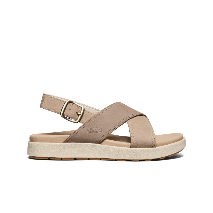 Women's Elle Luxe Cross Strap Sandal Plaza Taupe/Brindle
