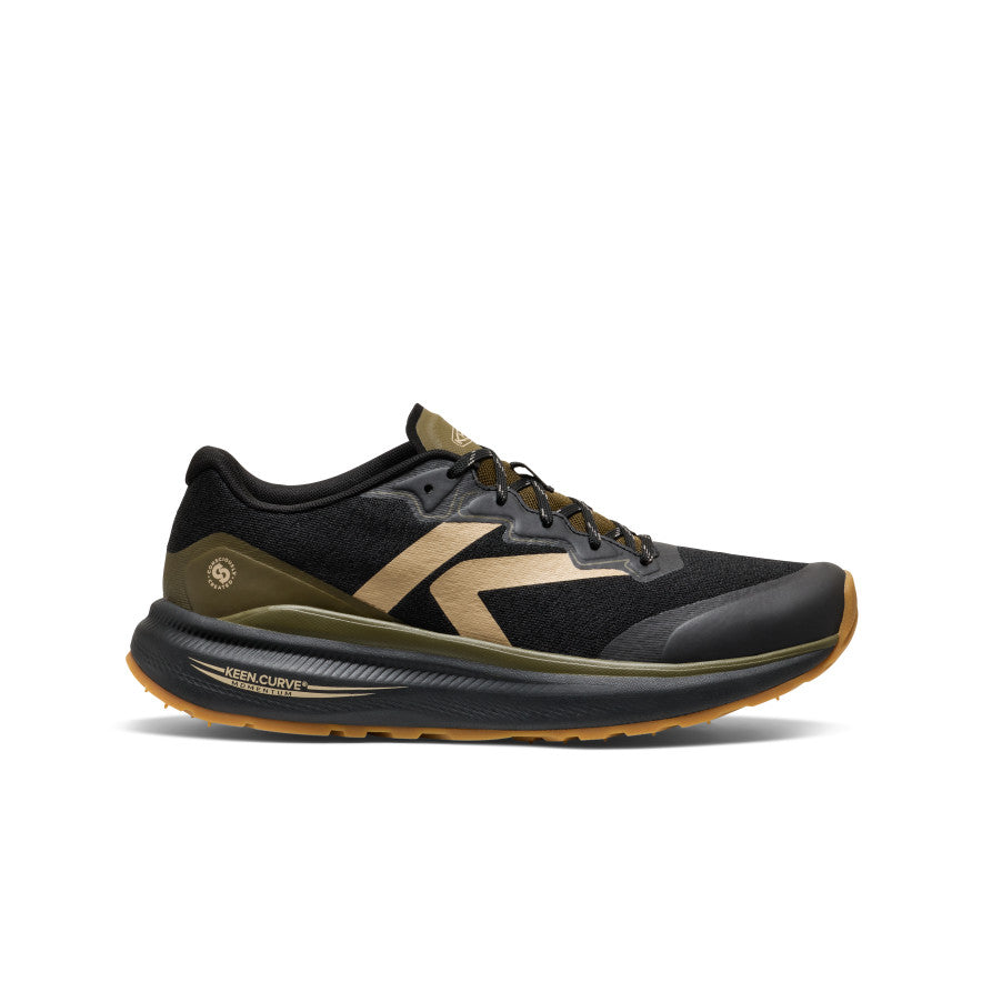 Men's WK500 Walking Shoe Black/Dark Olive